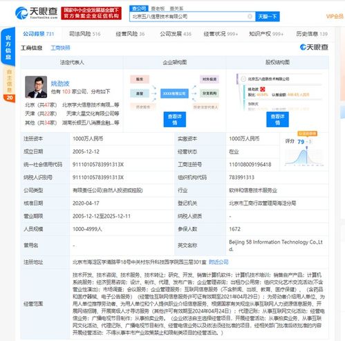58同城拓寬業務版圖 新增企業管理服務與計算機軟件技術服務，持續探索拍賣業務
